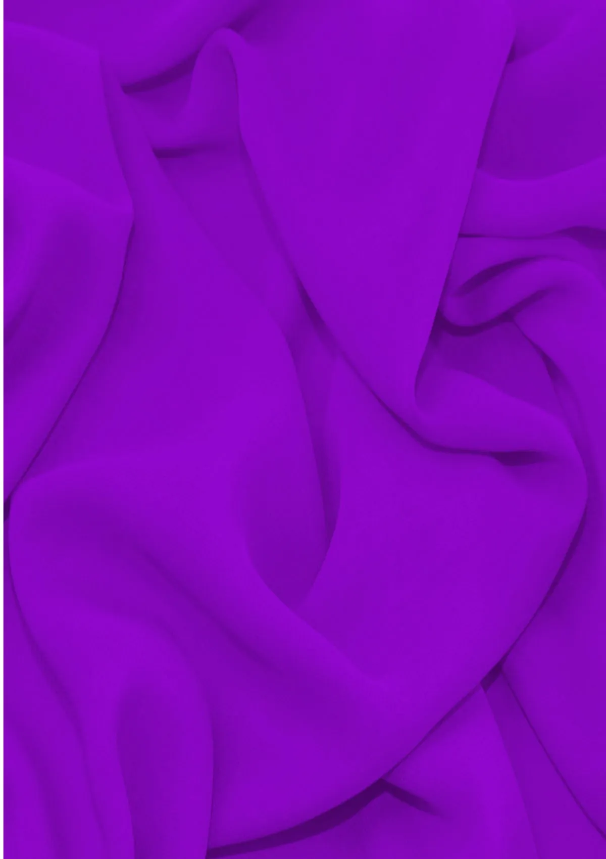 Premium Crepe Chiffon Dress Fabric Plain Dyed 44/45" Decoration,Craft (CHIFFON 2)