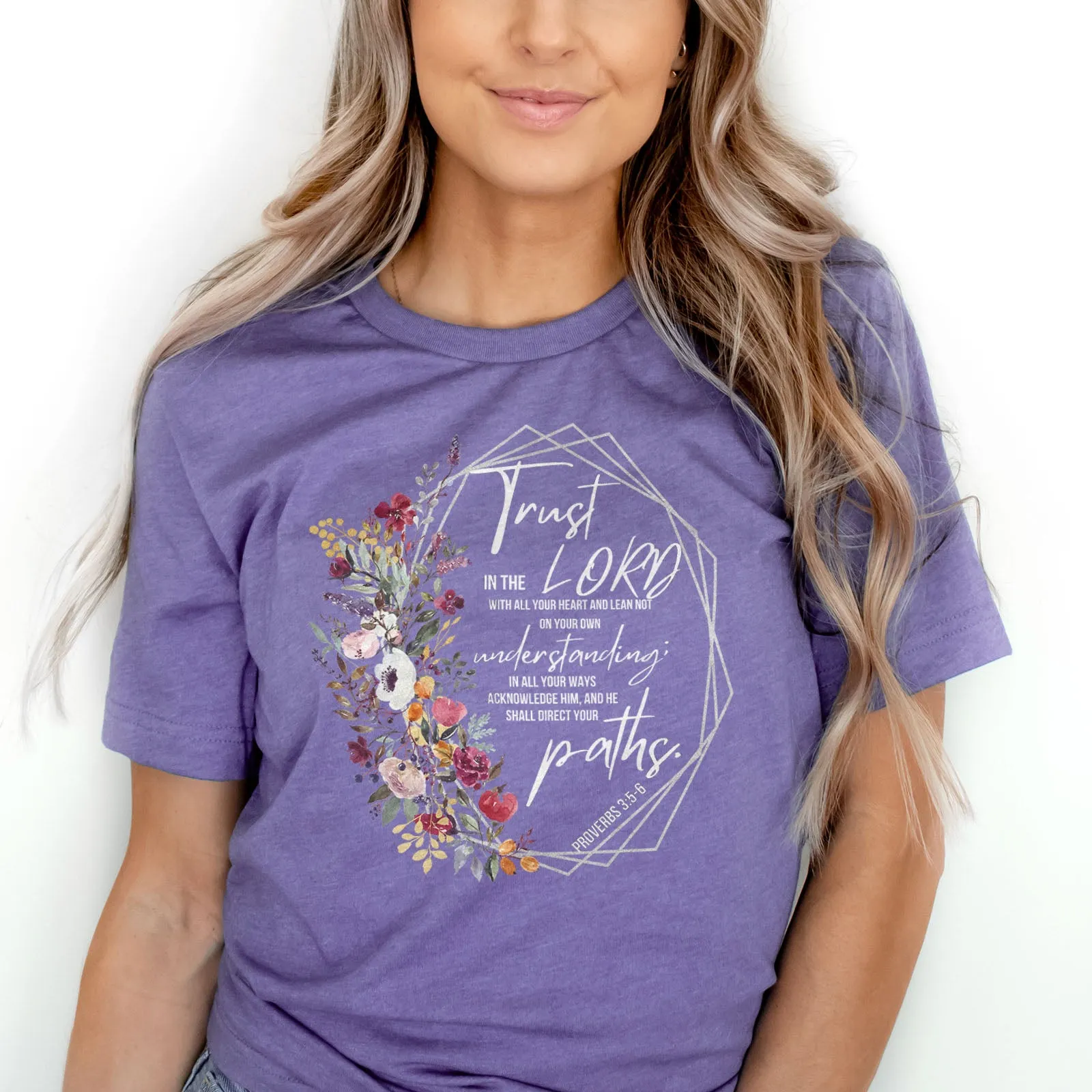 Proverbs 3:5-6 Floral Tee