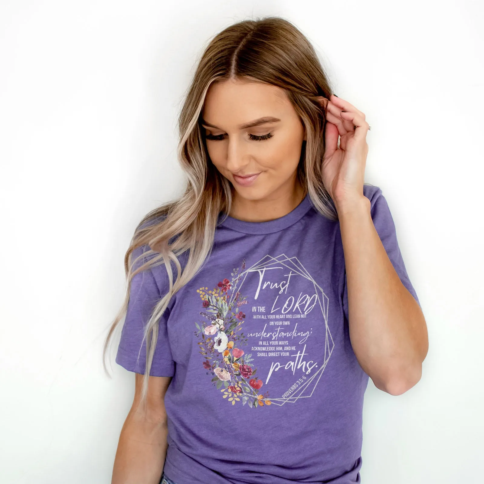 Proverbs 3:5-6 Floral Tee