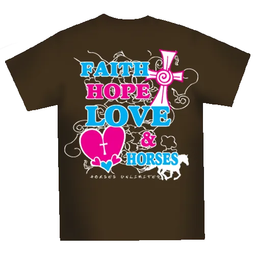 "Faith & Horses" Horses Unlimited T-Shirt