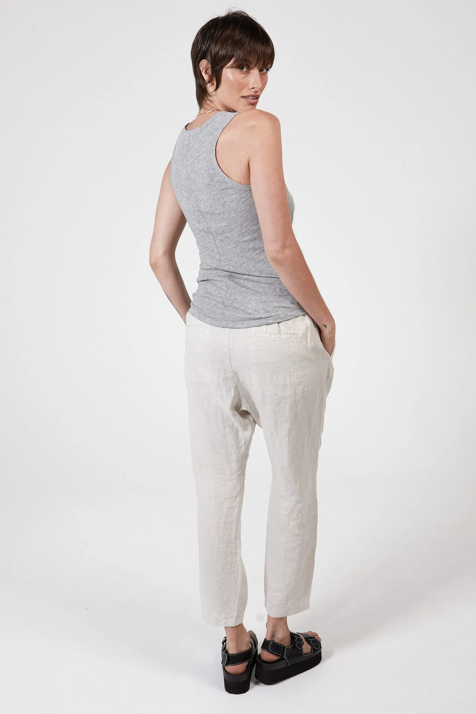 RAYNE SLUB TANK - GREY MARL