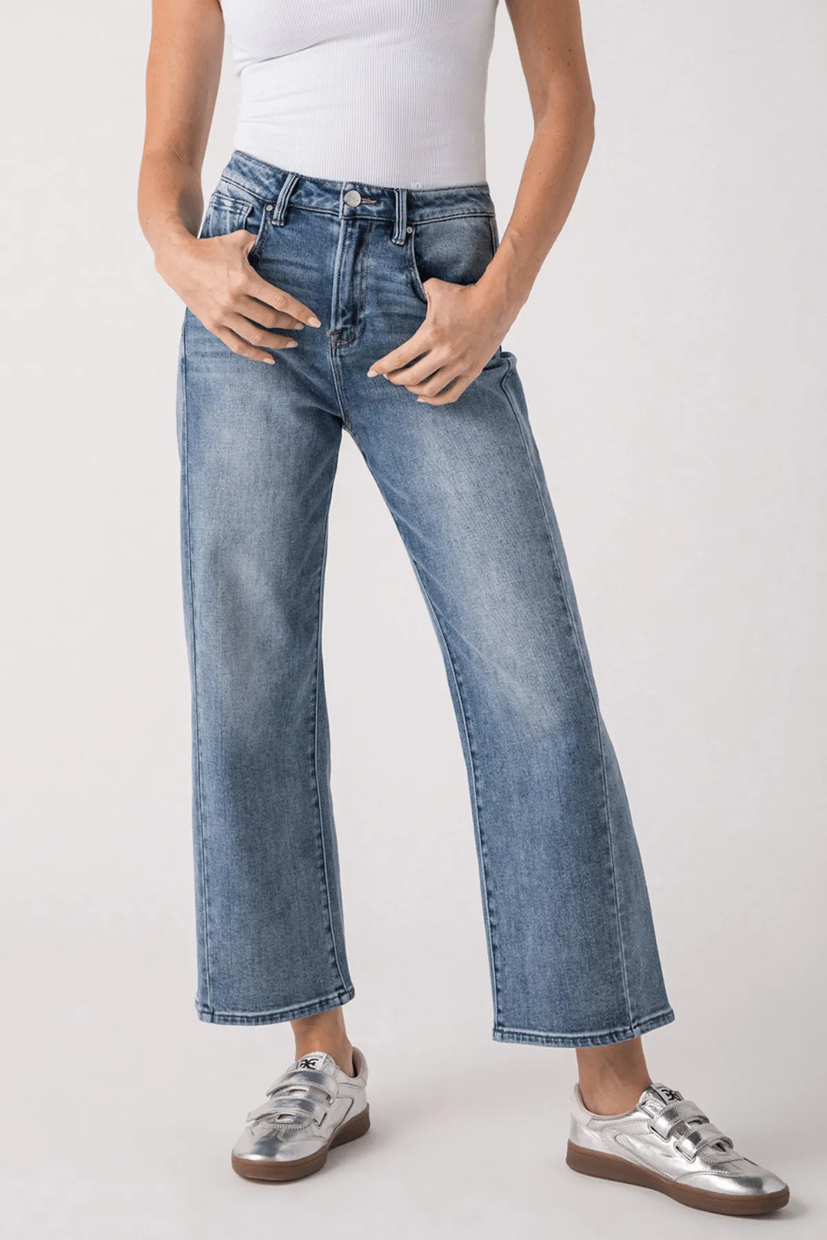 Risen Wren High Rise Barrel Jeans