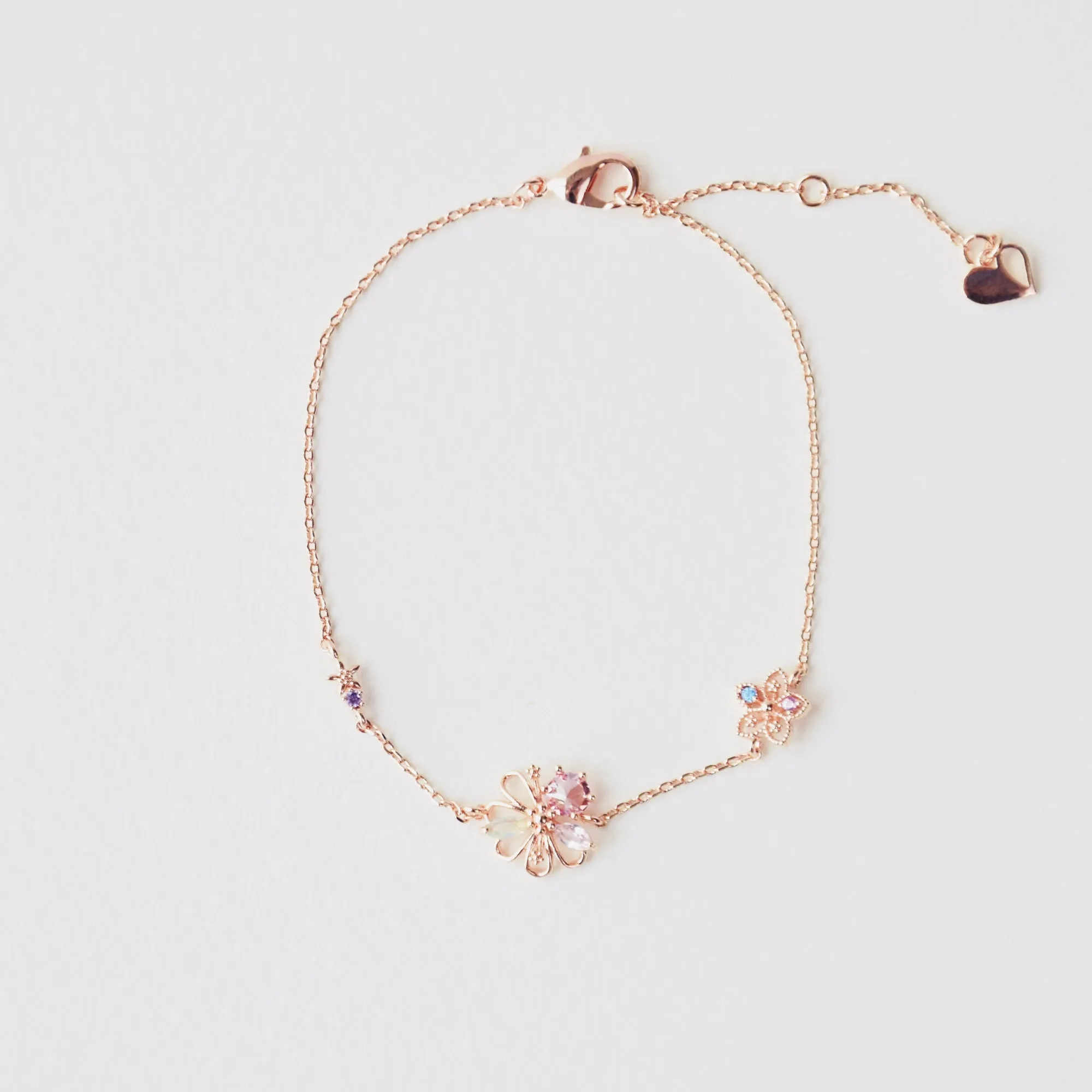 Rose Gold Dahlia Bracelet