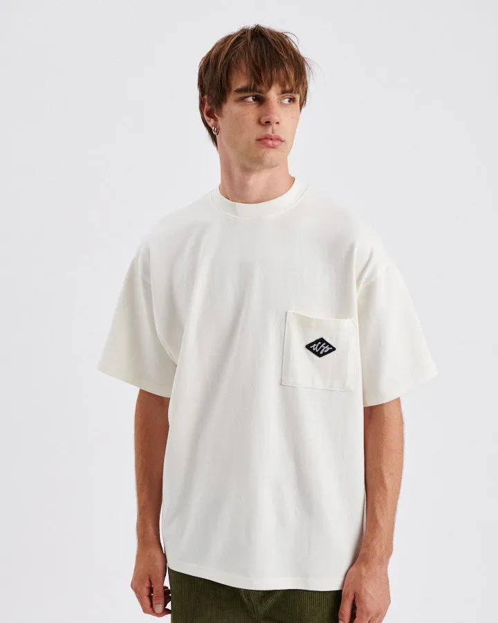 Scribble Pocket Tee - Vintage White