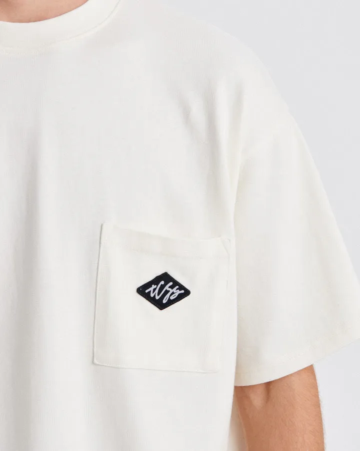 Scribble Pocket Tee - Vintage White