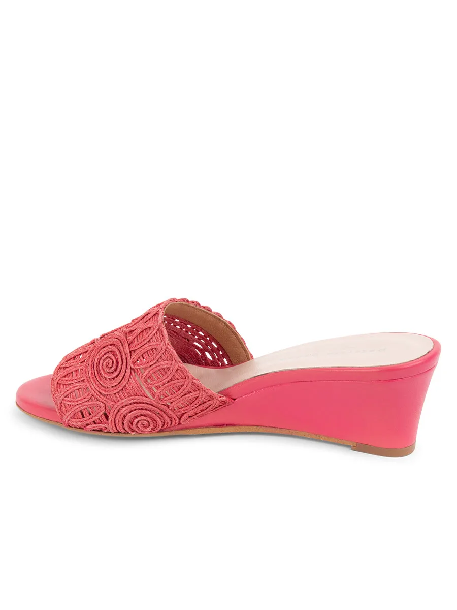 Siesta Swirled Raffia Wedge