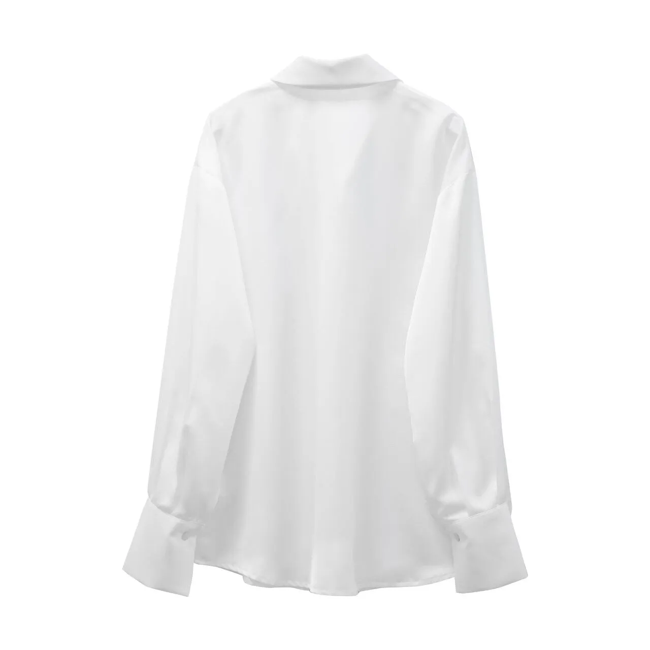 SILK UNBALANCED BLOUSE