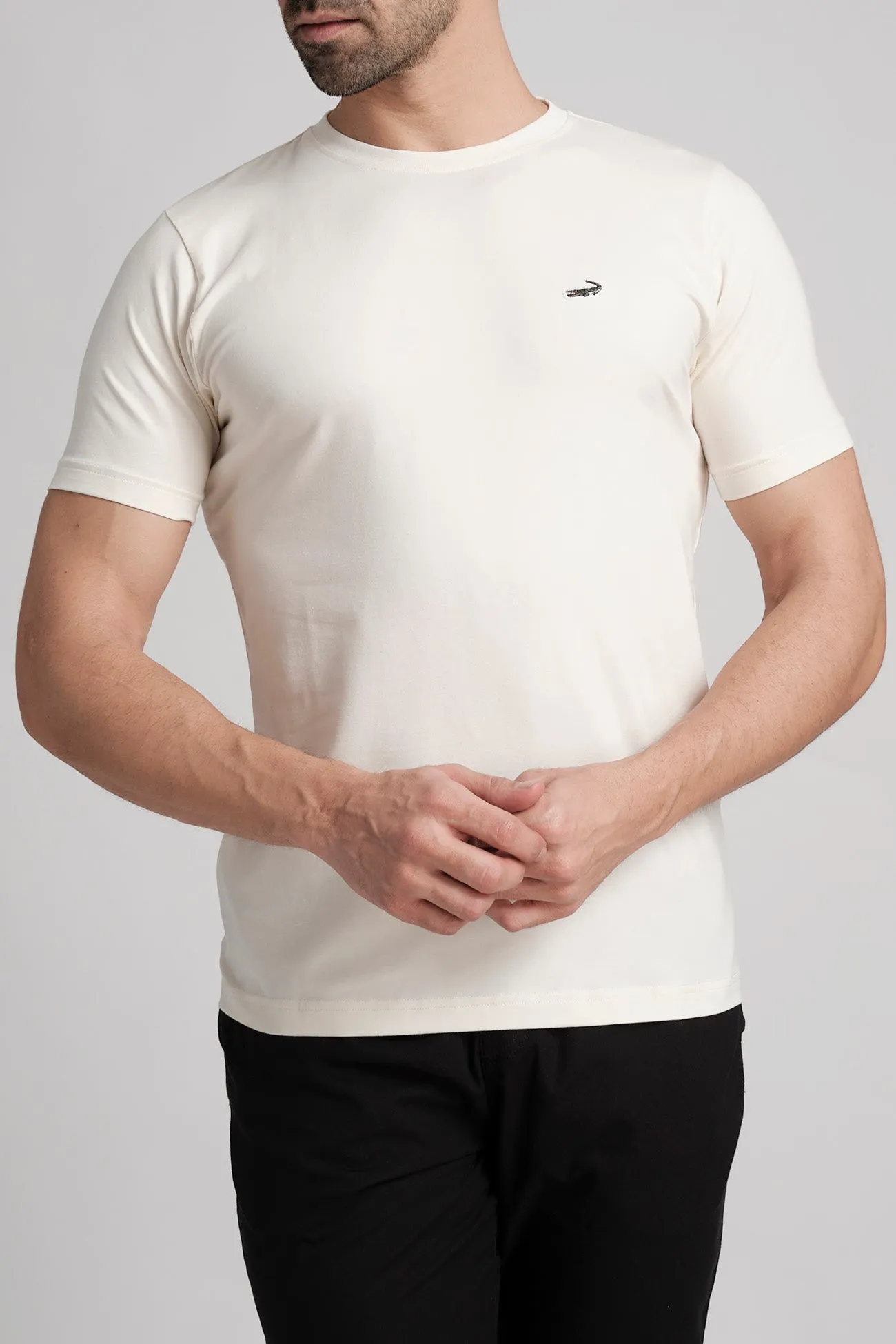 Single Jersey Verve Tee Action Fit - Egret