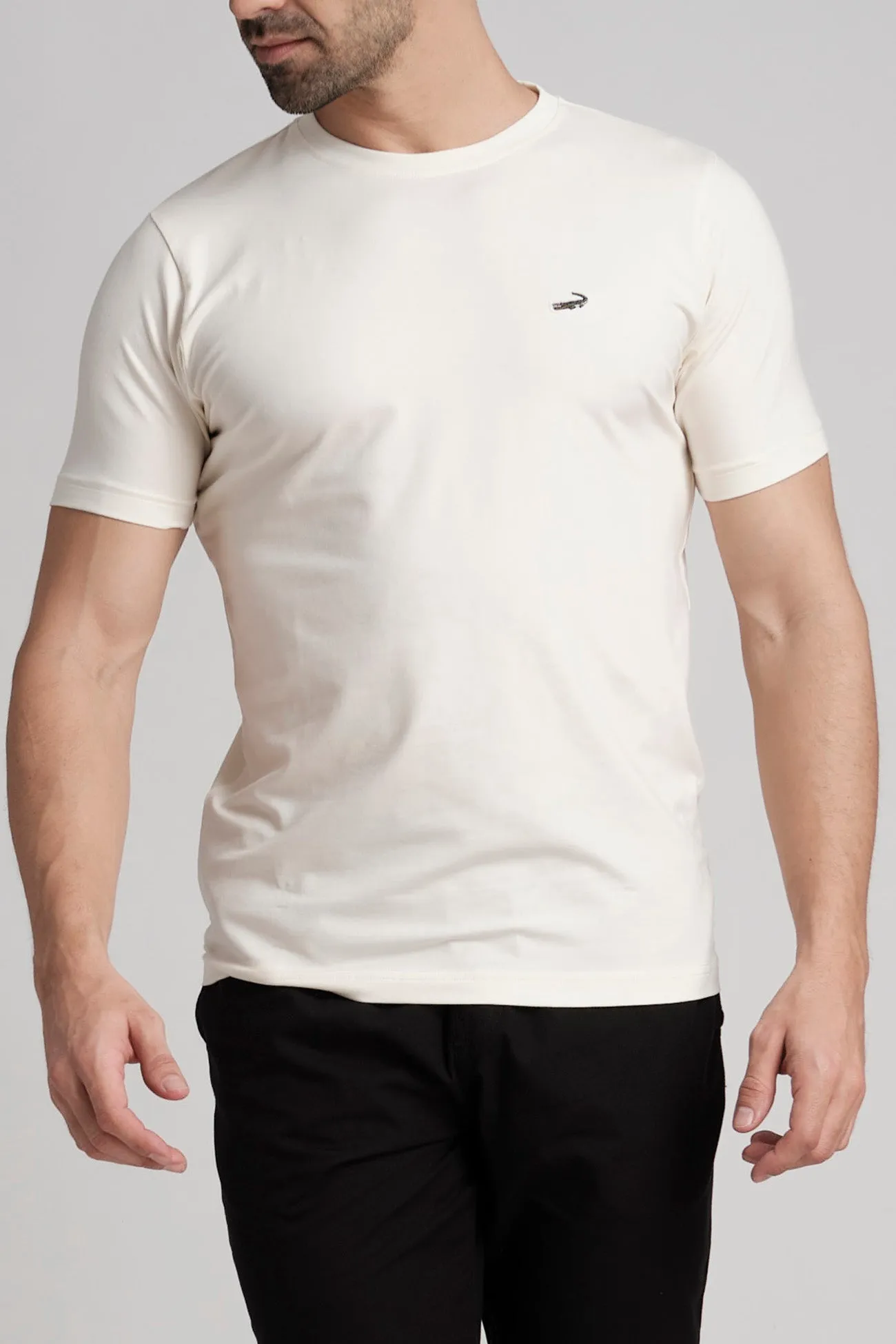 Single Jersey Verve Tee Action Fit - Egret