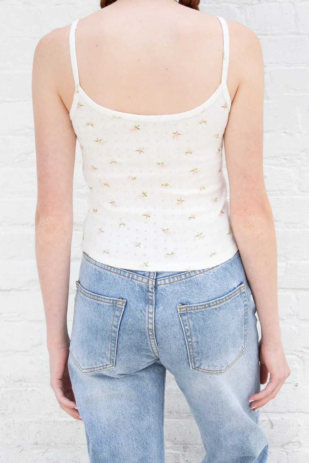 Skylar Floral Eyelet Tank