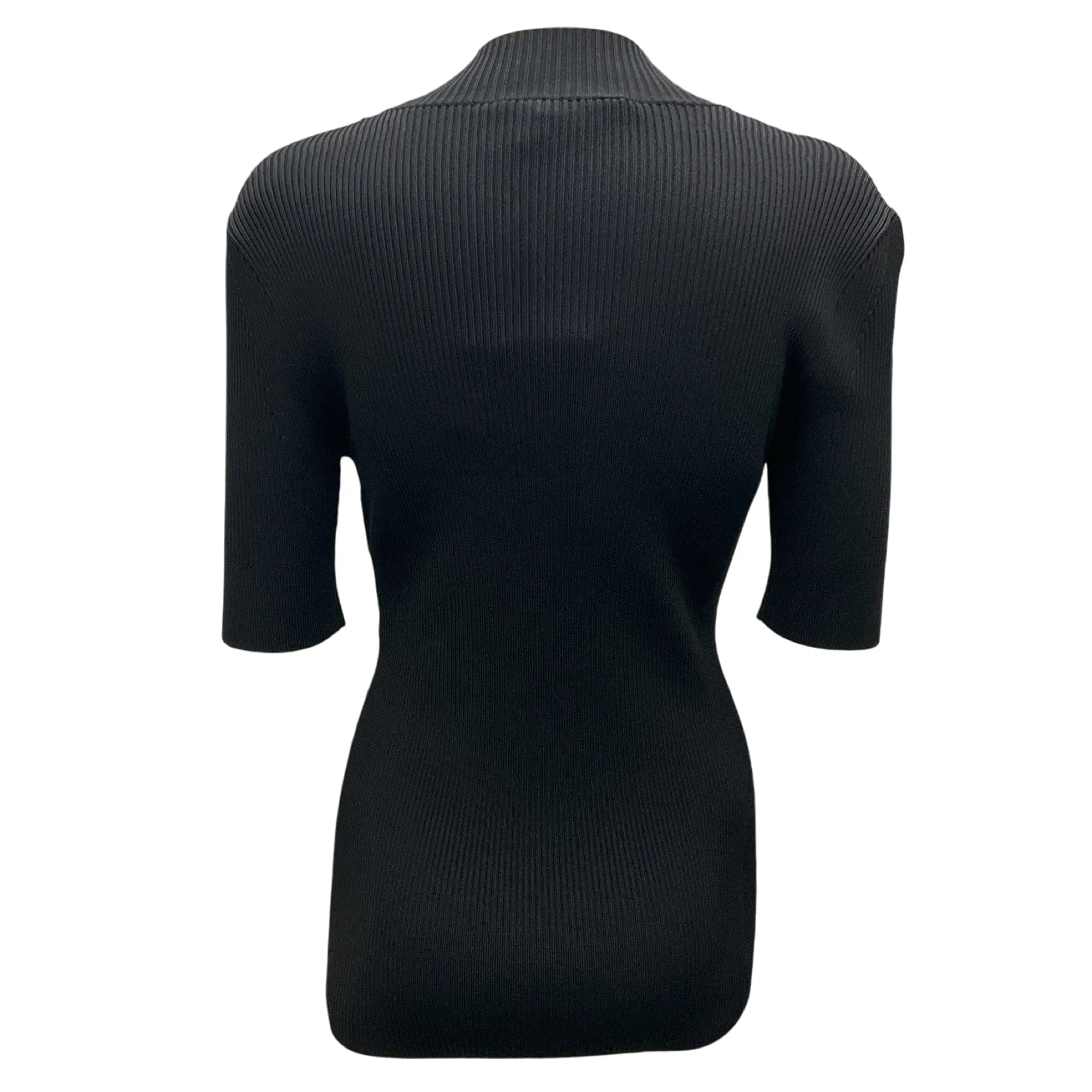 Stella McCartney Black Technical Compact Rib Knit Top