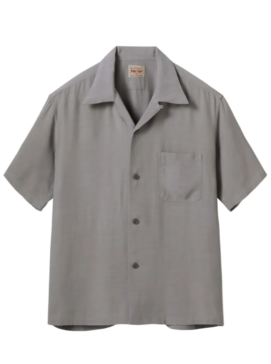 Style Eyes, Bowling Shirt, Plain Weave, Grey, SE39259