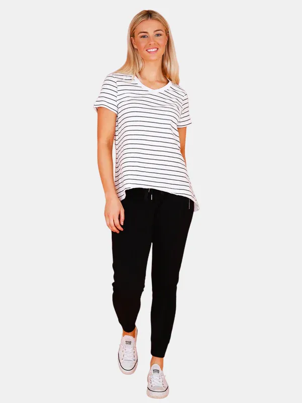 Thornton Tee - White Stripe