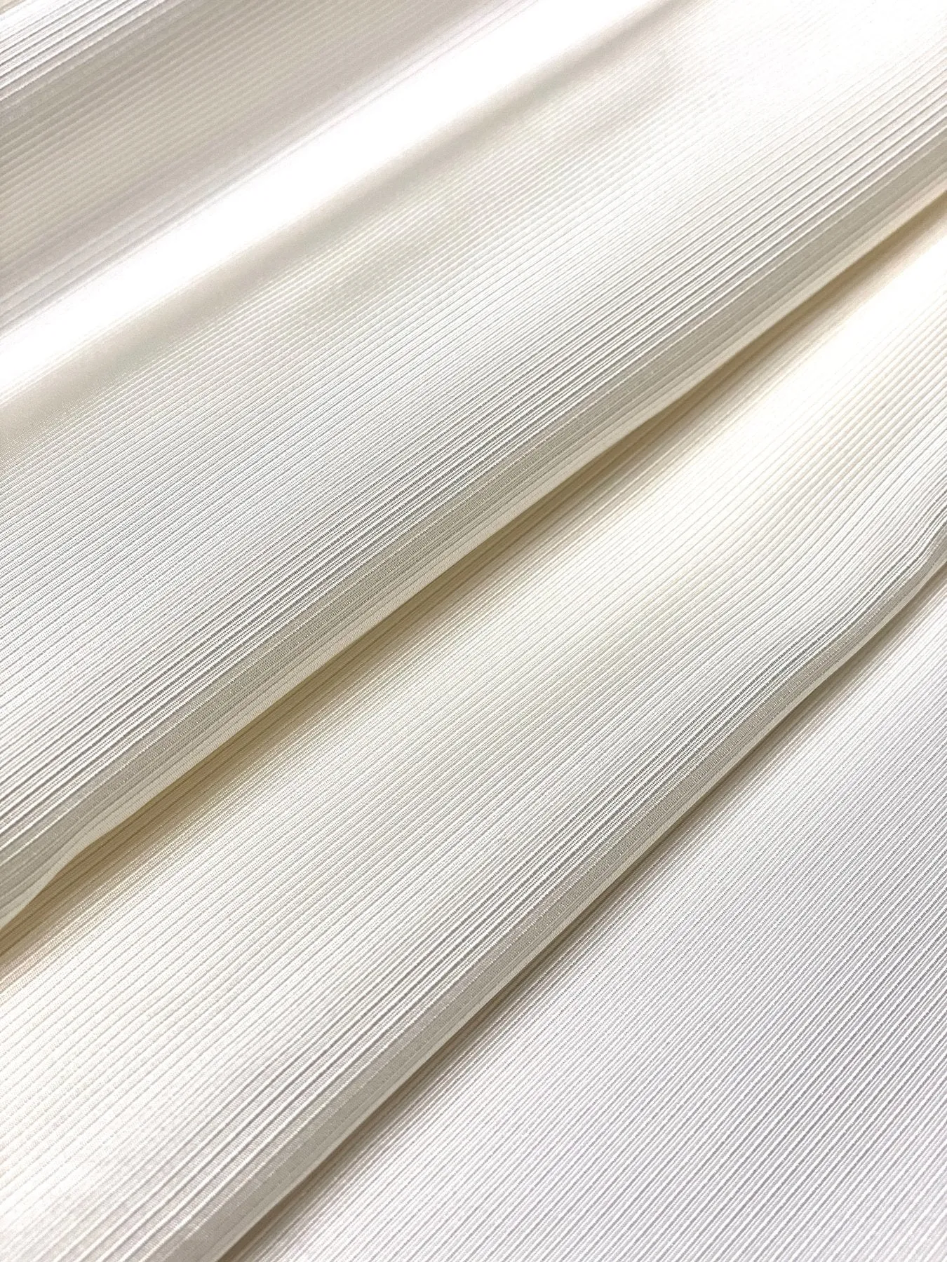 White Silk Ottoman Fabric