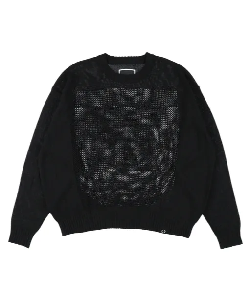 WINDOW WEB SWEATER "BLACK"