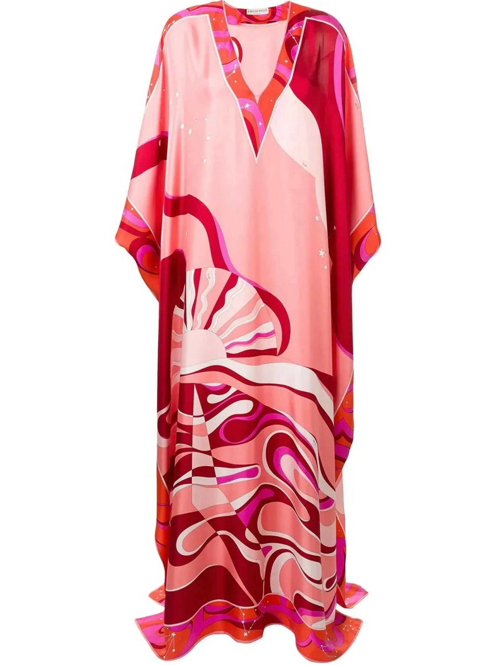 Women’s Copacabana Print Silk Kaftan Dress