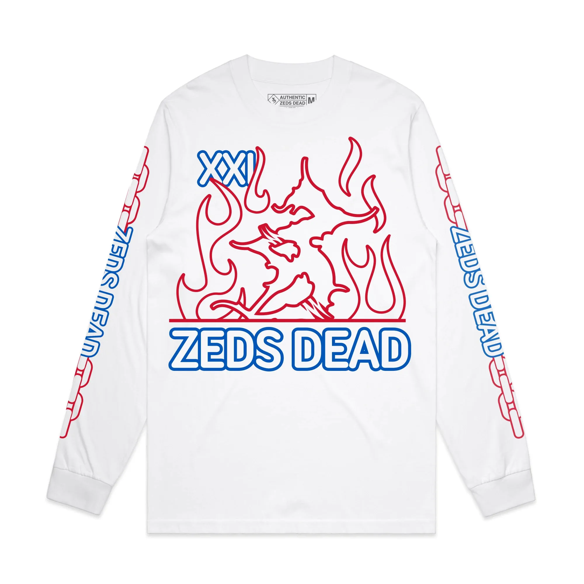 Zeds Dead - XXI - White Long Sleeve